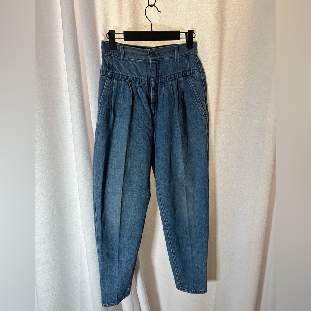 Lee Vintage 80’s High Waisted Pleat Front Mom Jeans 24” 537